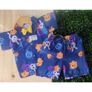 Conjunto Bolofofos Infantil Menino Camisa E Bermuda Várias Estampas Roupa De Festa Aniversário Temática Promoção