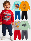 Kit 6 Peças Moletom Infantil Menino Conjunto 1 ao 14 Masculino Inverno Manga Longa