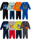 Kit 4 Peças Conjunto Moletom Infantil Menino Masculino Inverno Com Capuz Outono