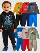 Kit 4 Peças Conjunto Moletom Infantil Menino Masculino Inverno Com Capuz Outono