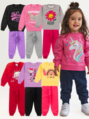 Kit 6 Peças Conjunto Moletom Infantil Menina 1 ao 14 Feminino Inverno Manga Longa Pronta Entrega