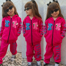 Conjunto Infantil Feminino de Inverno Stitch 2 Peças Casaco e Calça Confortável