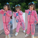 Conjunto Infantil Feminino de Inverno Stitch 2 Peças Casaco e Calça Confortável
