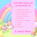 Boneca Bebê Reborn Realista de Silicone Menina Pode Dar Banho