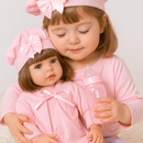 Boneca Bebê Reborn Realista de Silicone Menina Pode Dar Banho