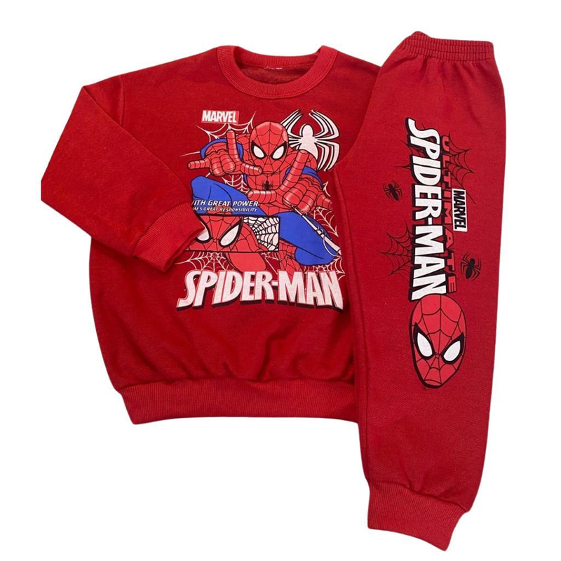 Conjunto de Moletom Flanelado Roupa Infantil de Inverno Para Menino
