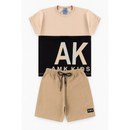 Conjunto Infantil Menino Masculino Camiseta e Bermuda L02