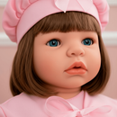 Boneca Bebê Reborn Realista de Silicone Menina Pode Dar Banho