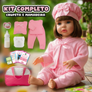 Boneca Bebê Reborn Realista de Silicone — Menina