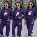 Conjunto Infantil Feminino de Inverno Stitch 2 Peças Casaco e Calça Confortável
