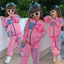Conjunto Infantil Feminino Stitch de Inverno 2 Peças