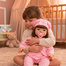 Boneca Bebê Reborn Realista de Silicone Menina Pode Dar Banho
