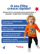 Kit 6 Peças Moletom Infantil Menino Conjunto 1 ao 14 Masculino Inverno Manga Longa