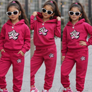 Conjunto Infantil Feminino de Inverno Stitch 2 Peças Casaco e Calça Confortável