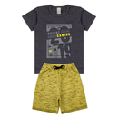 Conjunto Infantil Menino Masculino Camiseta e Bermuda L02