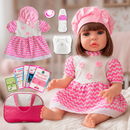 Boneca Bebê Reborn Realista de Silicone — Menina