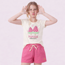 Kit 6 Peças de Roupas Infantil Menina Conjunto Verão Algodão