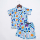 Conjunto Bolofofos Infantil Menino Camisa E Bermuda Várias Estampas Roupa De Festa Aniversário Temática Promoção
