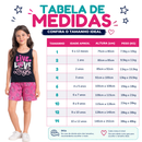 Kit 6 Peças de Roupas Infantil Menina Conjunto Verão Algodão