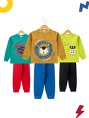 Kit 6 Peças Moletom Infantil Menino Conjunto 1 ao 14 Masculino Inverno Manga Longa