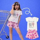 Kit 6 Peças de Roupas Infantil Menina Conjunto Verão Algodão
