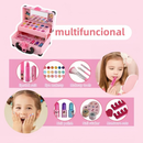 32 Peças Kit De Maquiagem Para Crianças Lavável/Conjunto Portátil Meninas