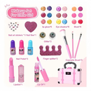 32 Peças Kit De Maquiagem Para Crianças Lavável/Conjunto Portátil Meninas