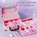 32 Peças Kit De Maquiagem Para Crianças Lavável/Conjunto Portátil Meninas