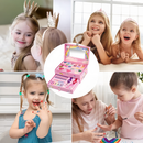 32 Peças Kit De Maquiagem Para Crianças Lavável/Conjunto Portátil Meninas
